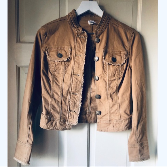 kikit Jackets & Blazers - Kikit Tan Cropped Jacket